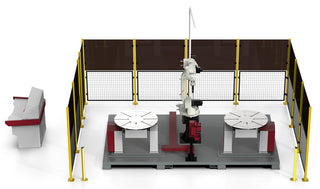 BW single robot welding station with dual welding positioner