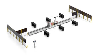 7 axis rail robot welding machine